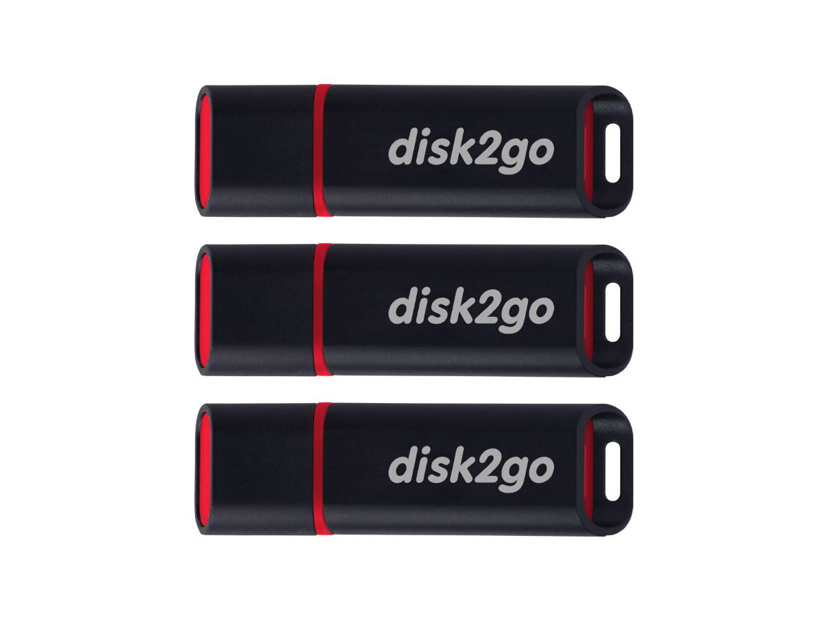 DISK2GO USB-Stick passion 2.0 8GB 30006495 USB 2.0 3 Pack (7640111166436)