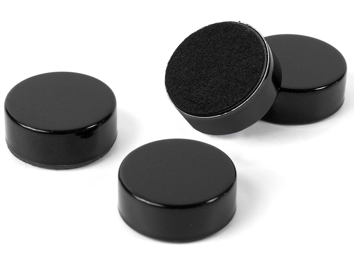 TRENDFORM Magnete Black TF2737 23mm, schwarz, 4er Set (7640161866355)