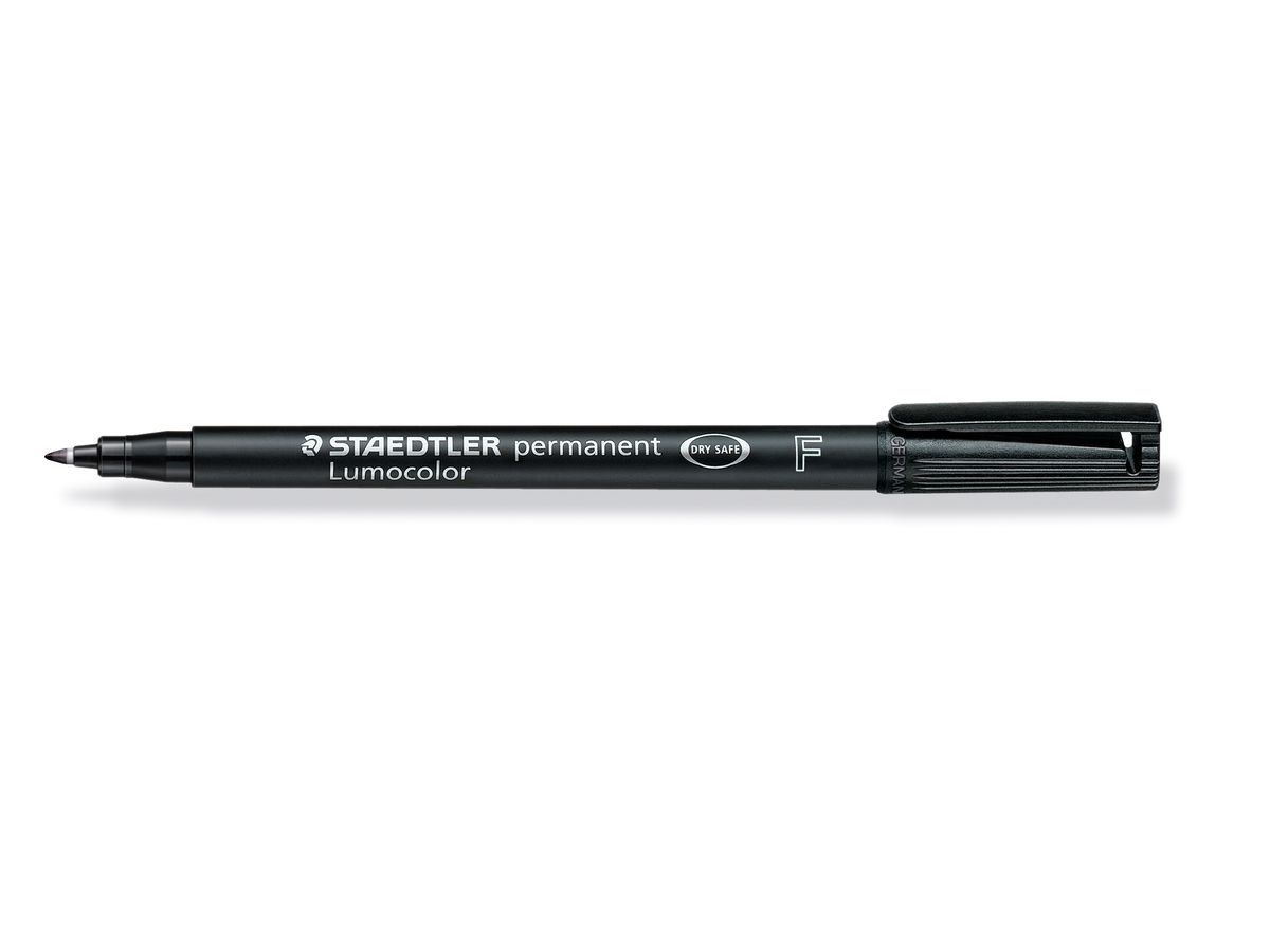 STAEDTLER Lumocolor permanent F 318-9 noir (4007817304563)