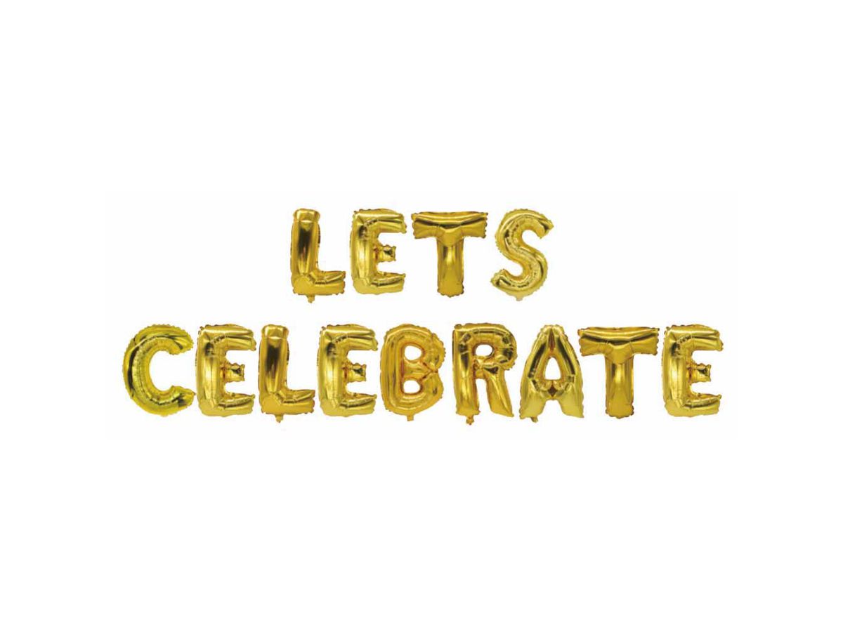 I AM CREATIVE Folienballon, Celebrate 35cm 6010.93 gold (7611983208333)