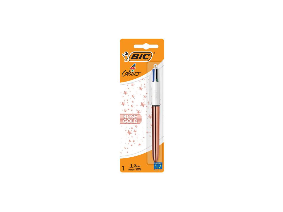 BIC Penna sfera 999916 4 Colours, rosegold (3086123637634)