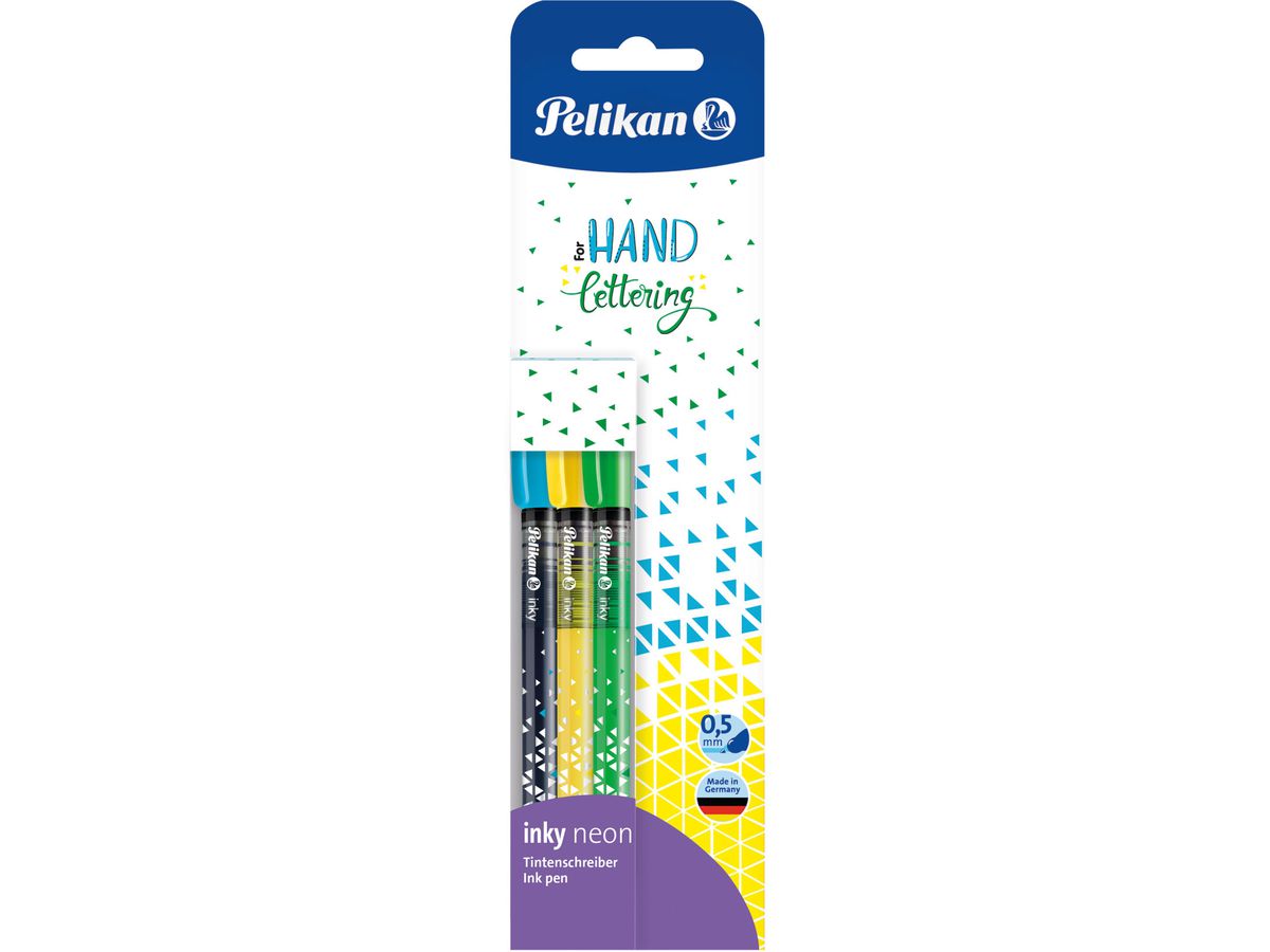 PELIKAN Rollerball inky 0.5mm 817097 3 pcs. ass. (4012700817099)