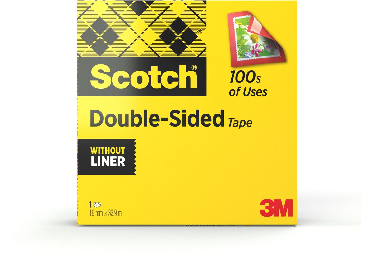 SCOTCH Ruban adhésif 665 19mmx32,9m 6651933K double-face (0021200726552)