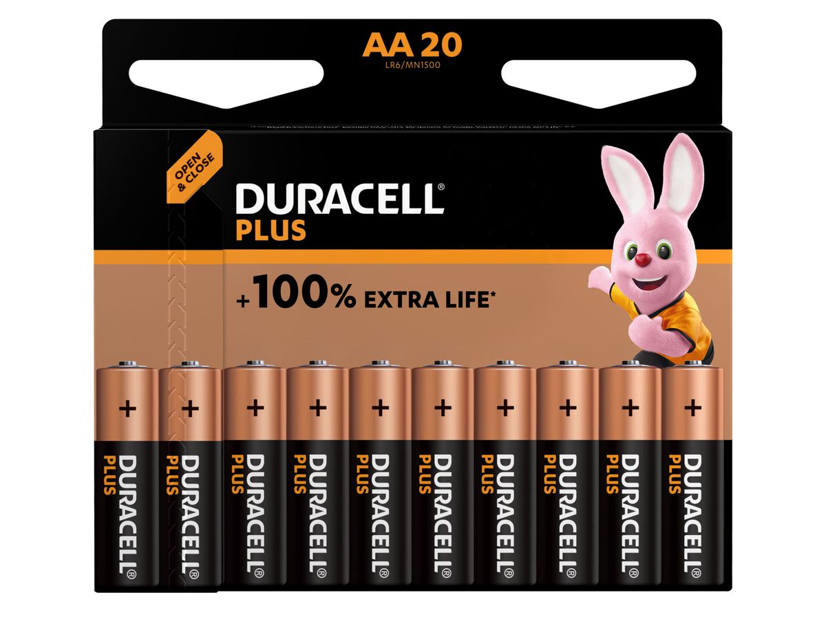 DURACELL Pile Plus Power 4-017986 AA/LR6 20 pcs. (5000394141056)