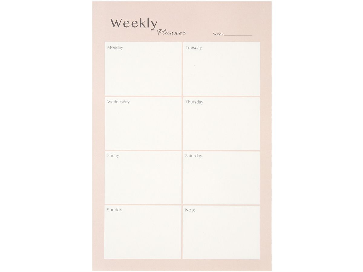 I AM CREATIVE Wochenplaner 14x21cm 4005.26 rosa 80 Blatt (7611983212002)