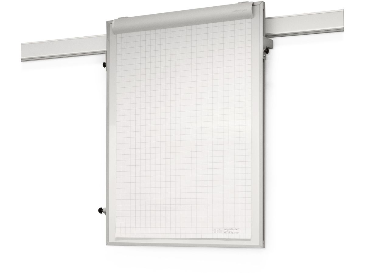 MAGNETOPLAN Wandflipchart Wand/Schiene 1246010 komp. montierbar 750x1000mm (4013695004310)