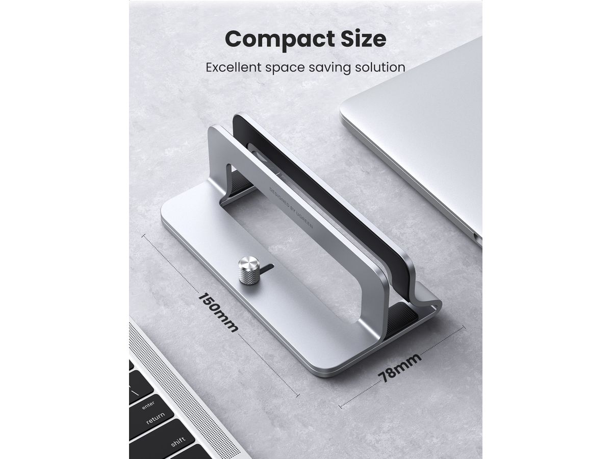 UGREEN Vertical Laptop Stand 20471 Silver (6957303824717)