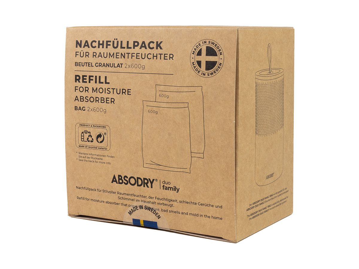 ABSODRY Nachfüllpack Duo Family 456.85960700 2 x 600g (7350000859607)