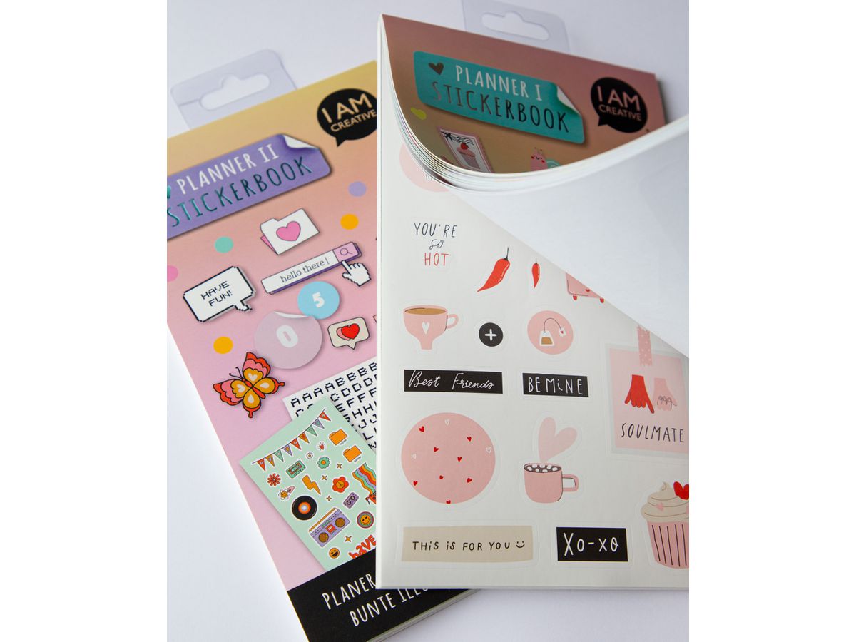 I AM CREATIVE Stickerbook Planner 12x23cm 4087.581 24 Blatt (7611983249916)