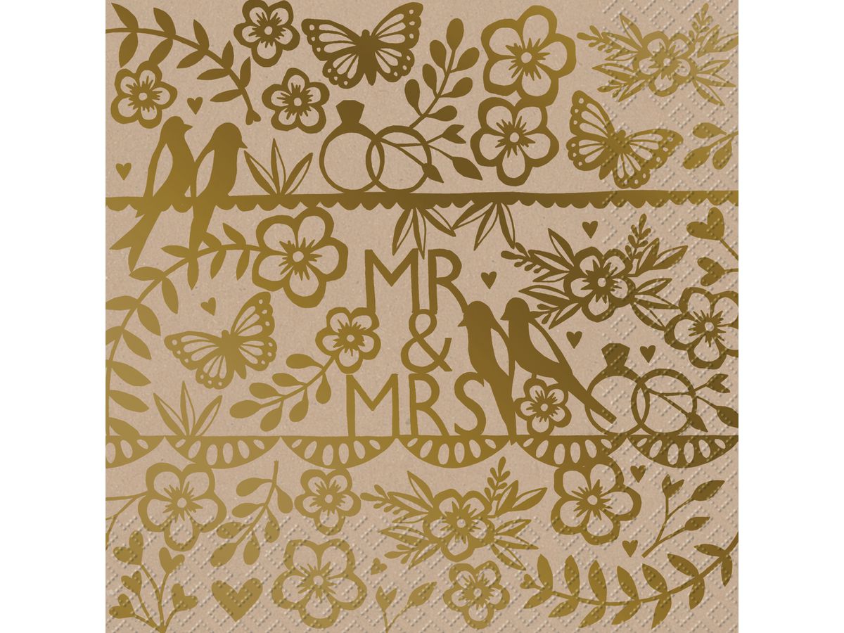 STEWO Serviette Anouk 2572533980 gold 33x33cm (7630050871553)