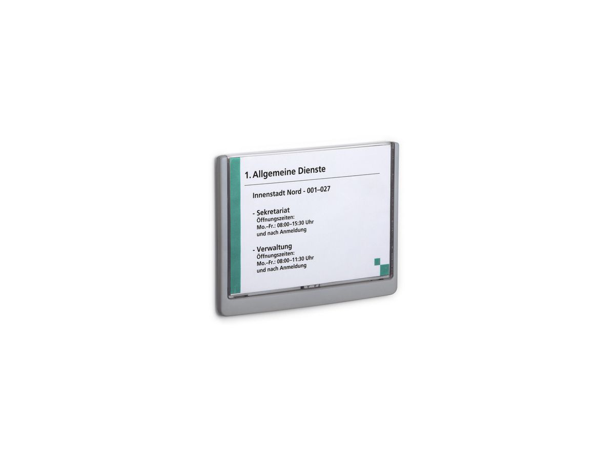 DURABLE Plaque de porte Click Sign A5 486637 graphite,plastique 210x148.5mm (4005546405483)