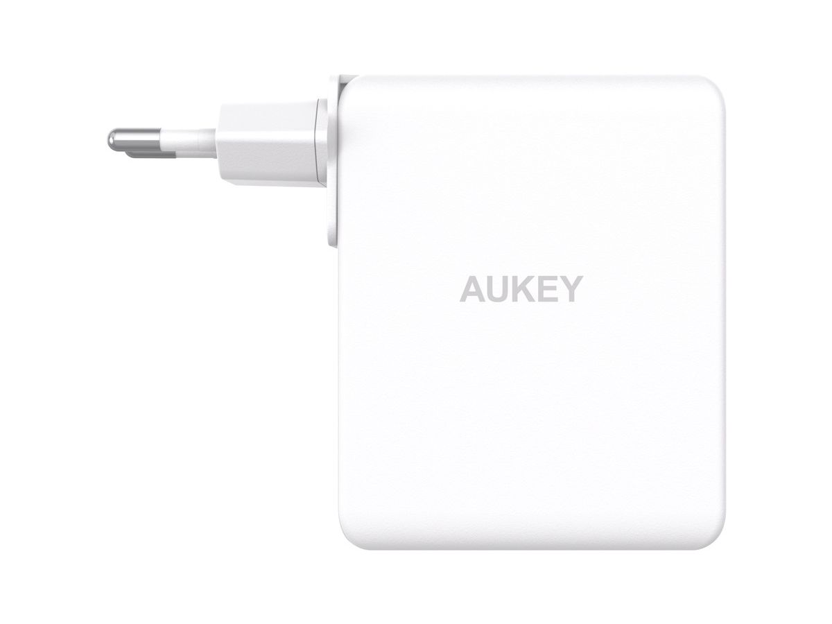 AUKEY OmniaMix II 140W GaN PD PA-B7O WH 3-Port, Wall charger White (0689323785797)