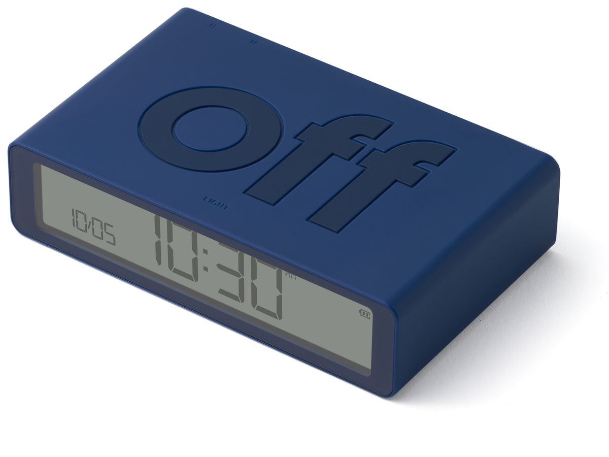LEXON Wecker Flip Classic LR157DB9 dunkelblau, USB-C (3660491209411)