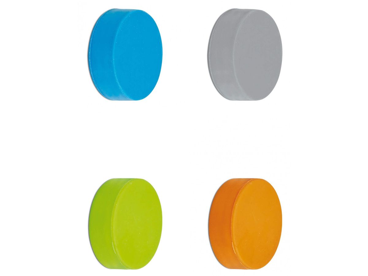 MAUL Magnet Silikon 32.6x9.8mm 4.75 Farben ass., 0.8kg 4 Stück (4002390083089)