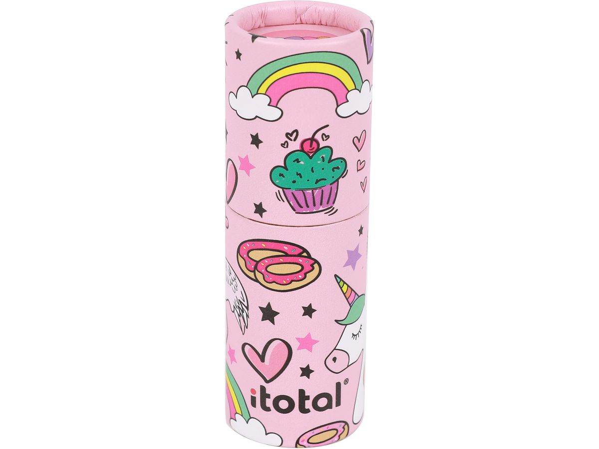 I-TOTAL Matita colorata Unicorno XL2268 Scatola rotondo 12 pezzi (8057711467488)