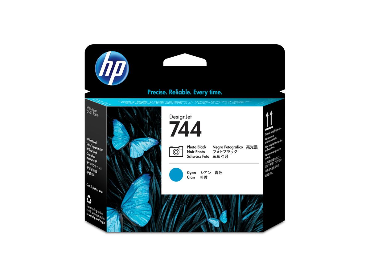 HP Druckkopf 744 ph.black/cyan F9J86A DesignJet Z5600 (0725184104497)
