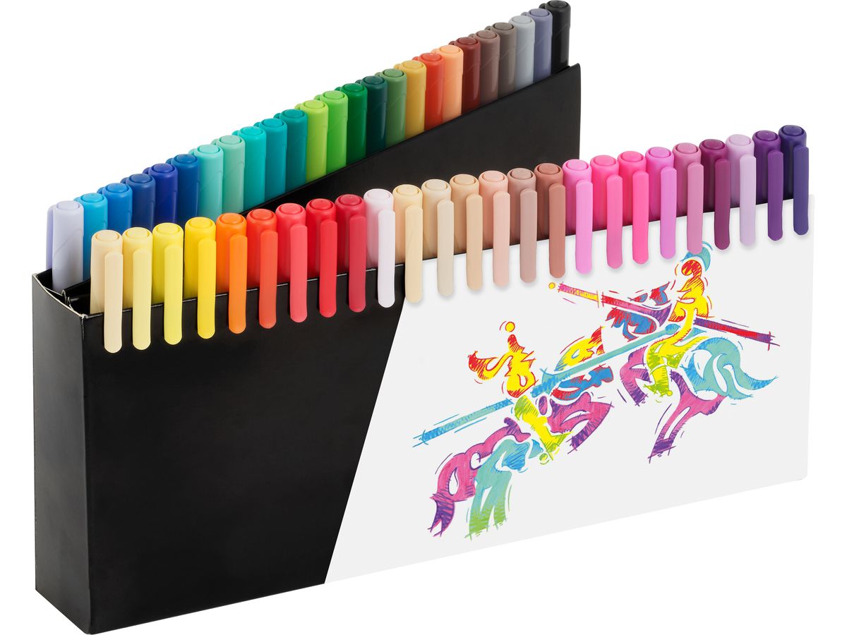 FABER-CASTELL Stylos fibre Black Edition 116454 50 pièces (4005401164548)