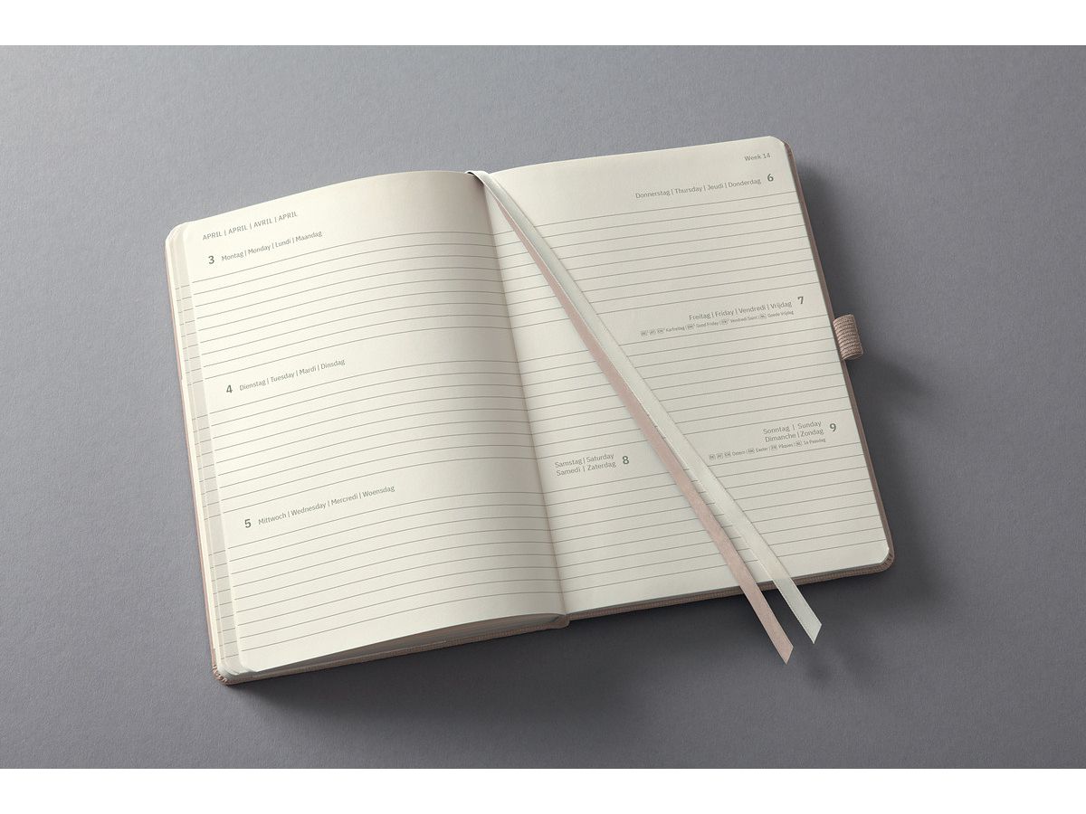 CONCEPTUM Wochenkalender 2026 C2660 1W/2S taupe 14.8x21.3cm (4004360773174)