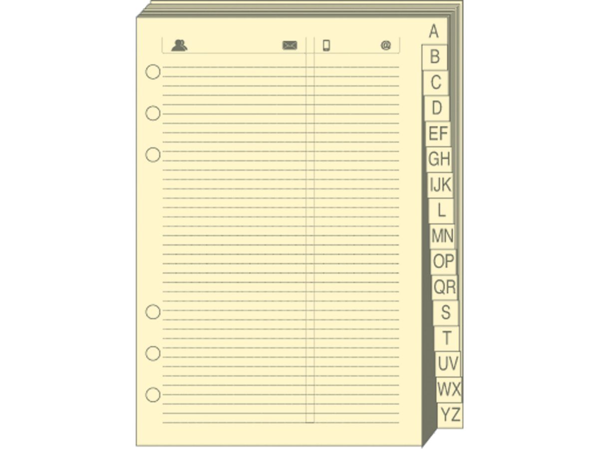 QUO-VADIS Timer 14 Registro telefonico 720005Q foderato 8x12cm (3371010084753)