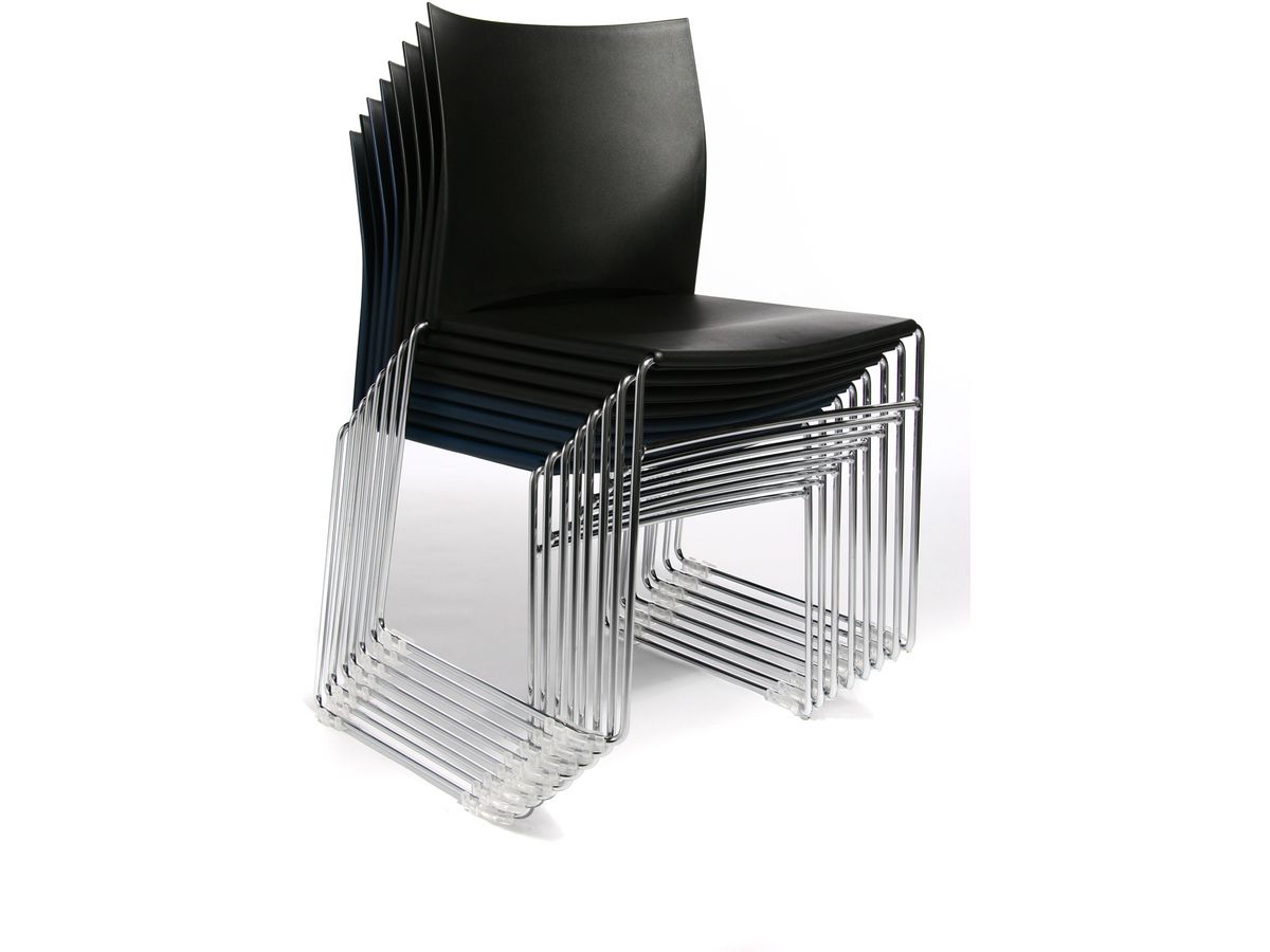 TOPSTAR Sedia per visit. W-Chair CH490-0 nero (4014296056258)