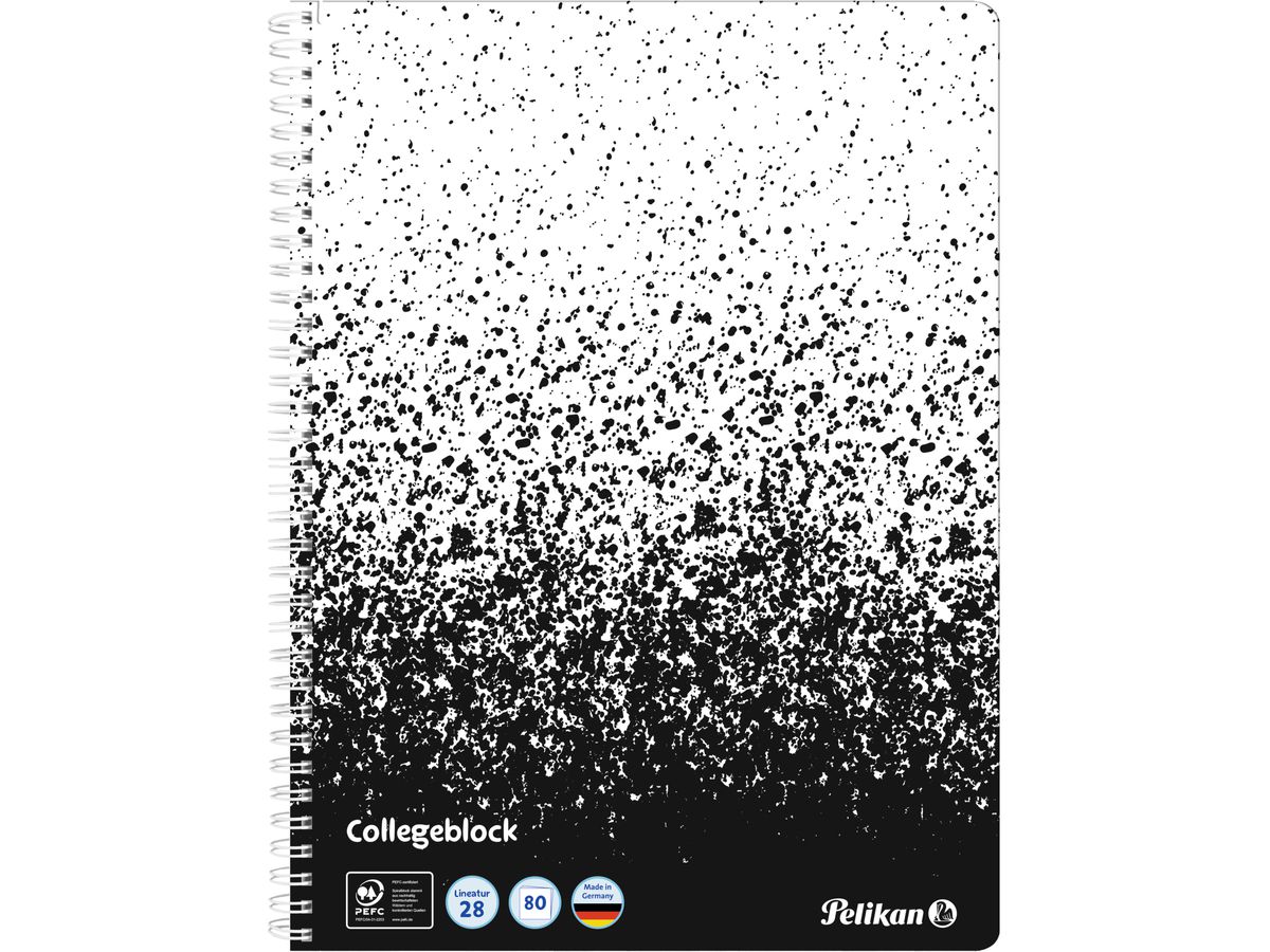 PELIKAN Carnet spirale A4 400197021 quadrillé noir/blanc (4012700103109)