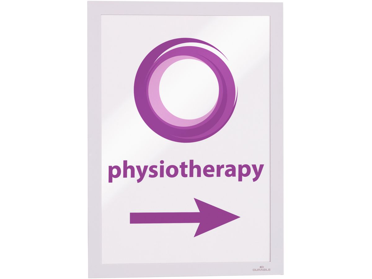 DURABLE Sichtfenster Duraframe A4 488202 weiss, selbstklebend 10 Stück (4005546406947)