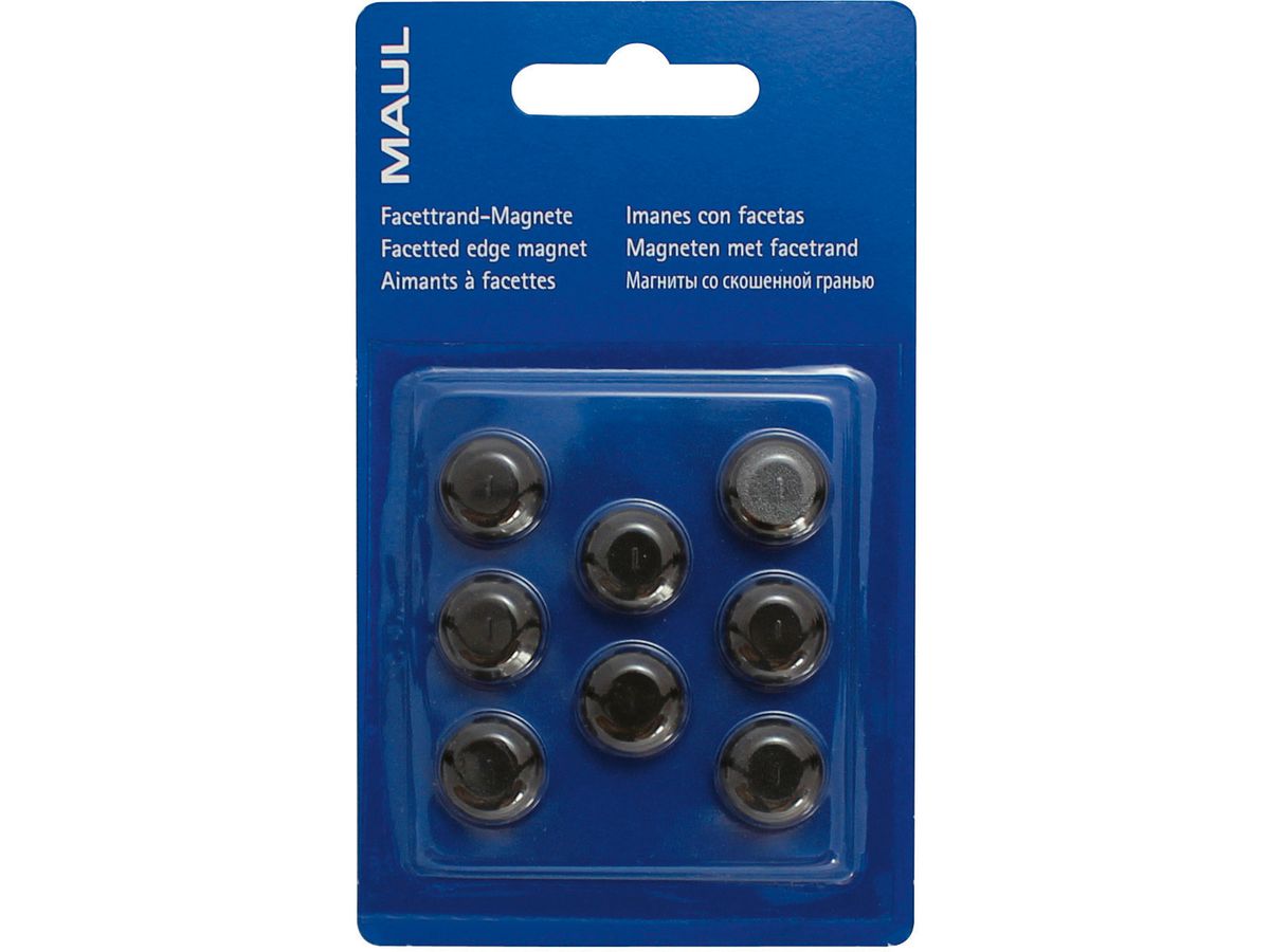 MAUL Magnete 15mm 2.65 schwarz 8 Stück (4002390027137)