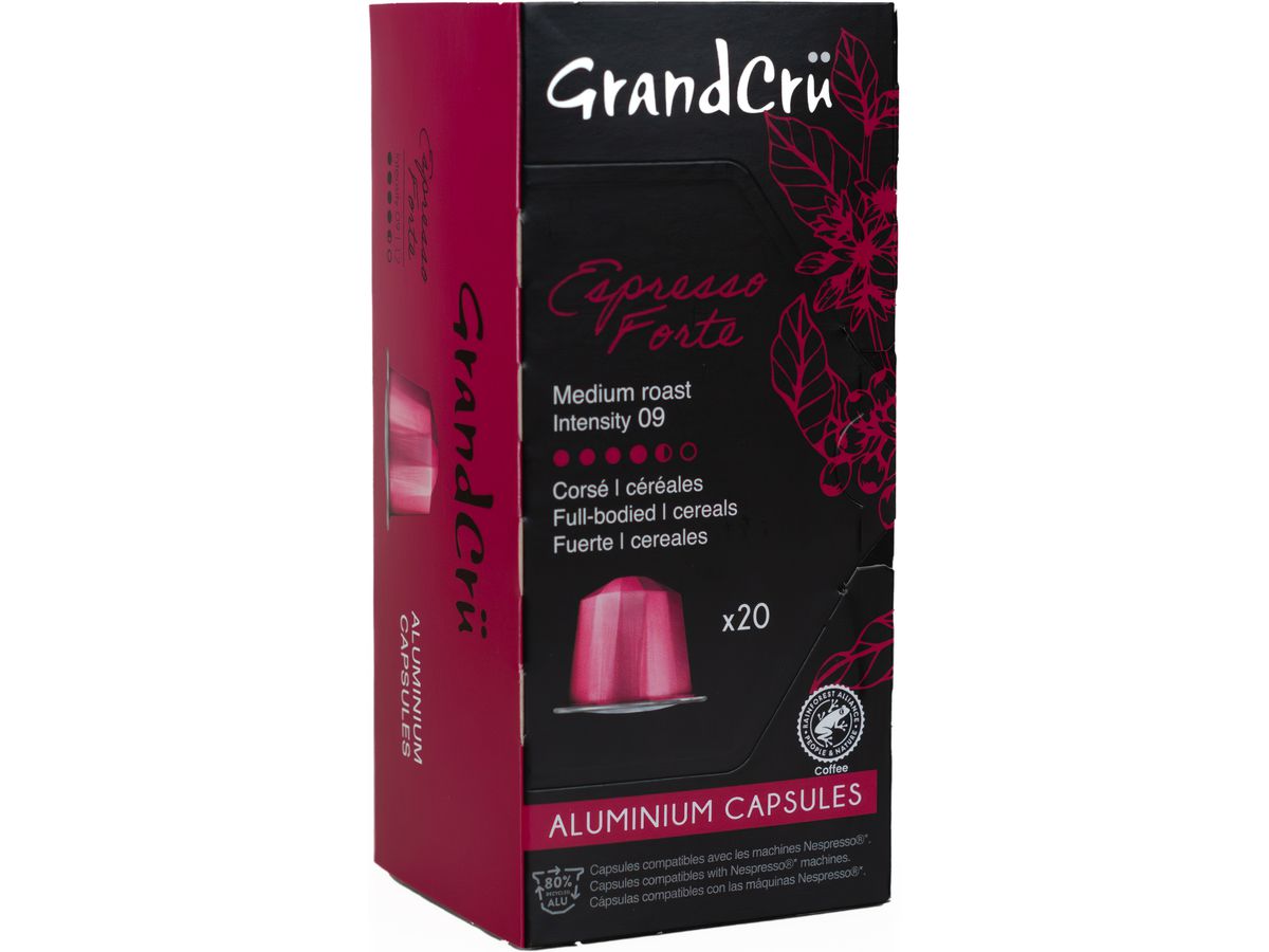 GRAND CRÜ Kaffeekapseln 10.01936 Espresso Forte 20 Stk. (3046401900973)