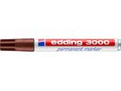 EDDING Permanent Marker 3000 1,5-3mm 3000-7 braun (4004764008025)