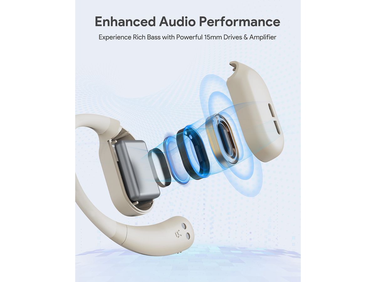 AUKEY Sports Fit Open-Ear TWS EP-S1 WH White (0689323787906)