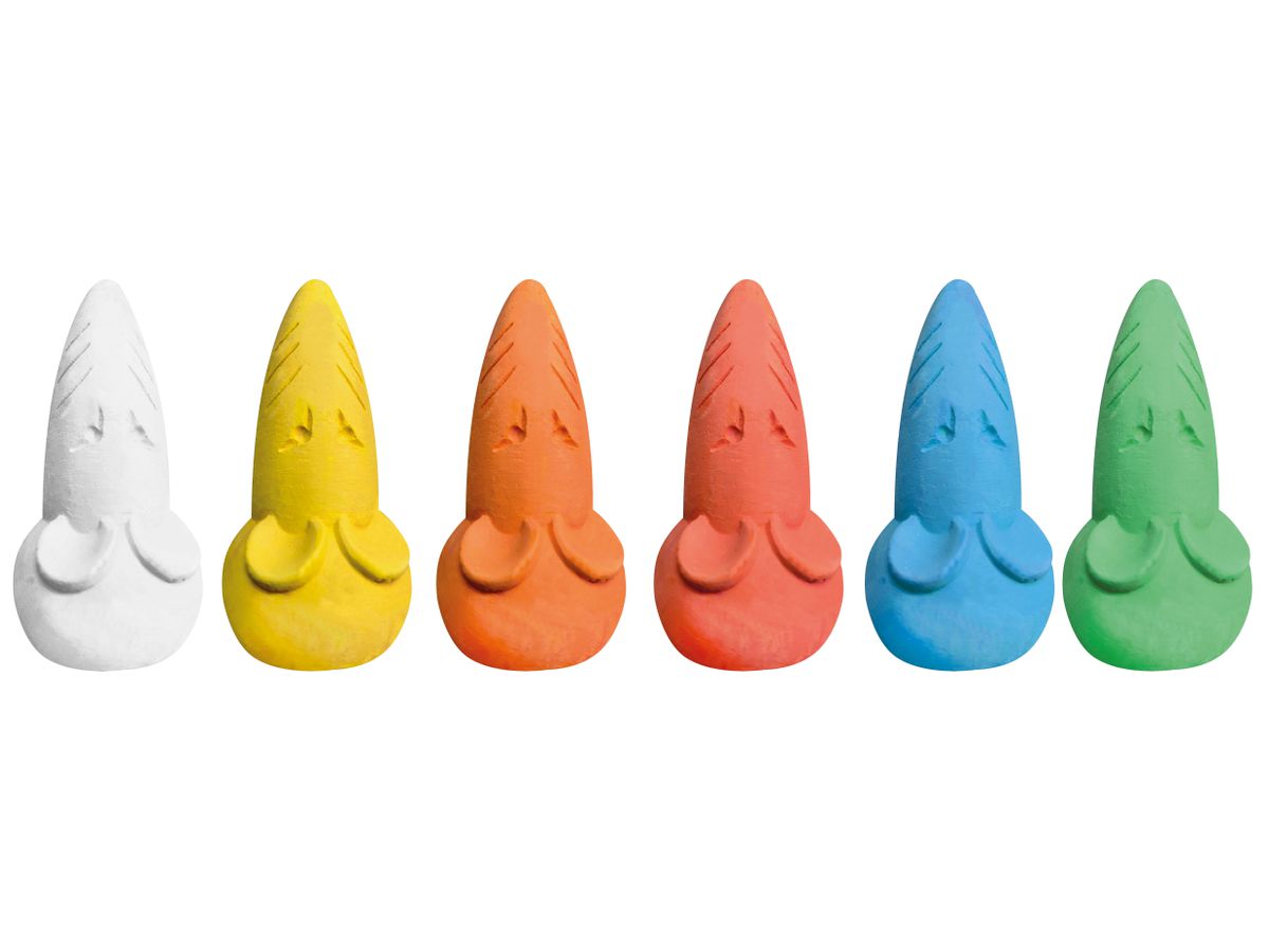 EBERHARD FABER Strassenkreide Maus 526561 6 Farben (4087205265614)