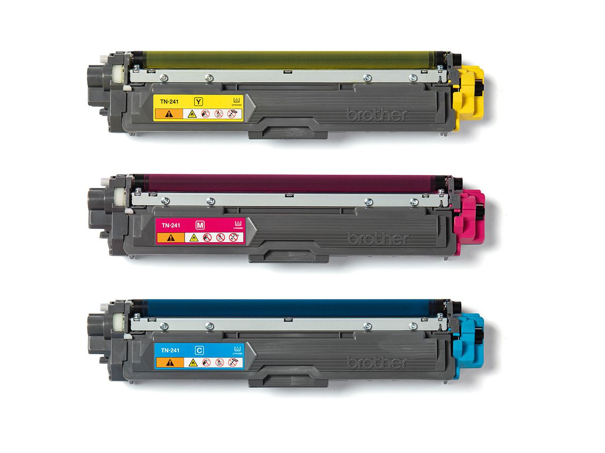 BROTHER Toner Multipack CMY TN-241CMY HL-3140/3170 1400 Seiten (4977766812832)
