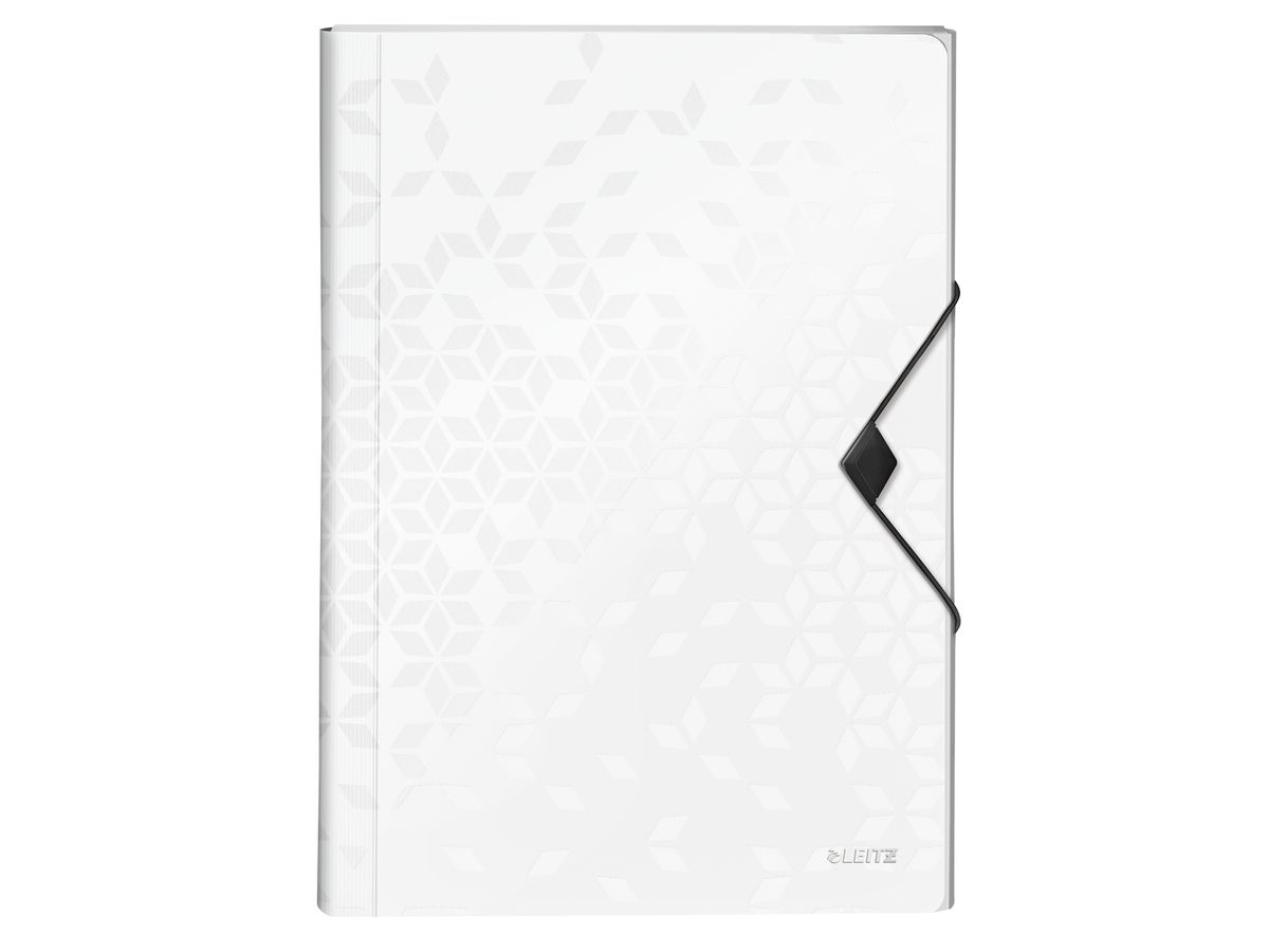 LEITZ Projektmappe WOW A4 4589-00-01 weiss 5 Fächer (4002432121021)