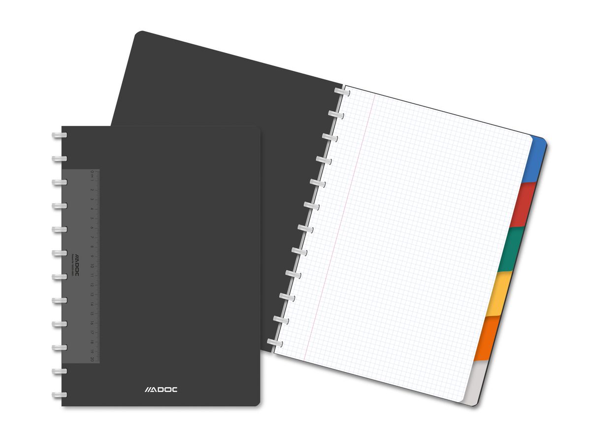 ADOC Classificatore ad annelli A4 6745.607 quadrettato 72 fogli (5410733704499)