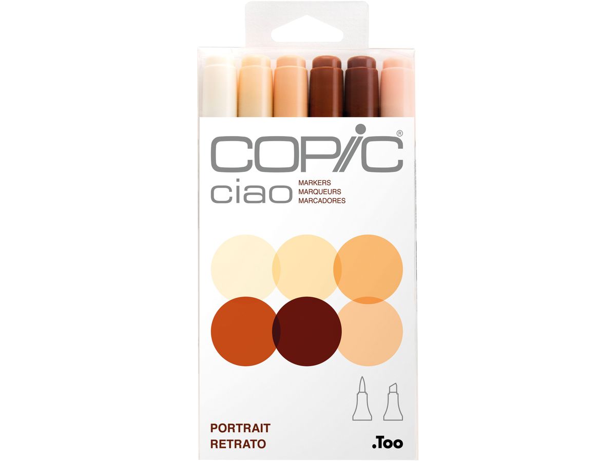 COPIC Marker Ciao 22075666 6er Set Porträt (4511338062951)
