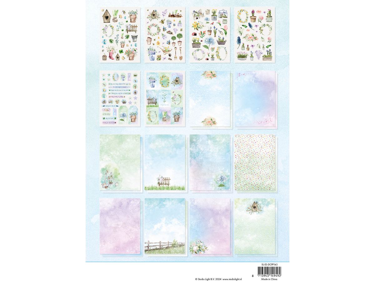 SIZZIX Bloc design A4 DCPP143 Garden season 32 feuilles (8713943149492)