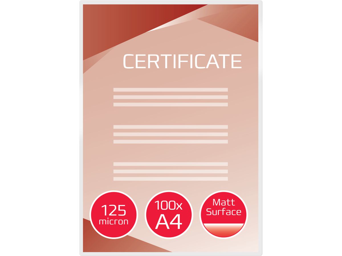 GBC Laminiertasche A4 3747241 matt, 125my 100 Stk (0033816067370)