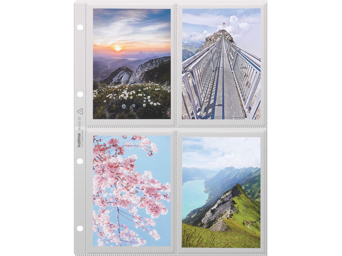 KOLMA Poche transparent A4 56.616.20 Photo/CopyResistant 10 pcs. (7611967560495)