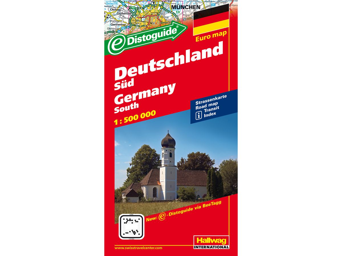HALLWAG Strassenkarte 382830891 Deutschland Süd 1:500'000 (9783828308916)