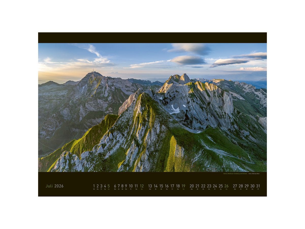 APPENZELLER Bildkalender 2026 9783858829030 Appenzellerland DE 70x50cm (9783858829030)