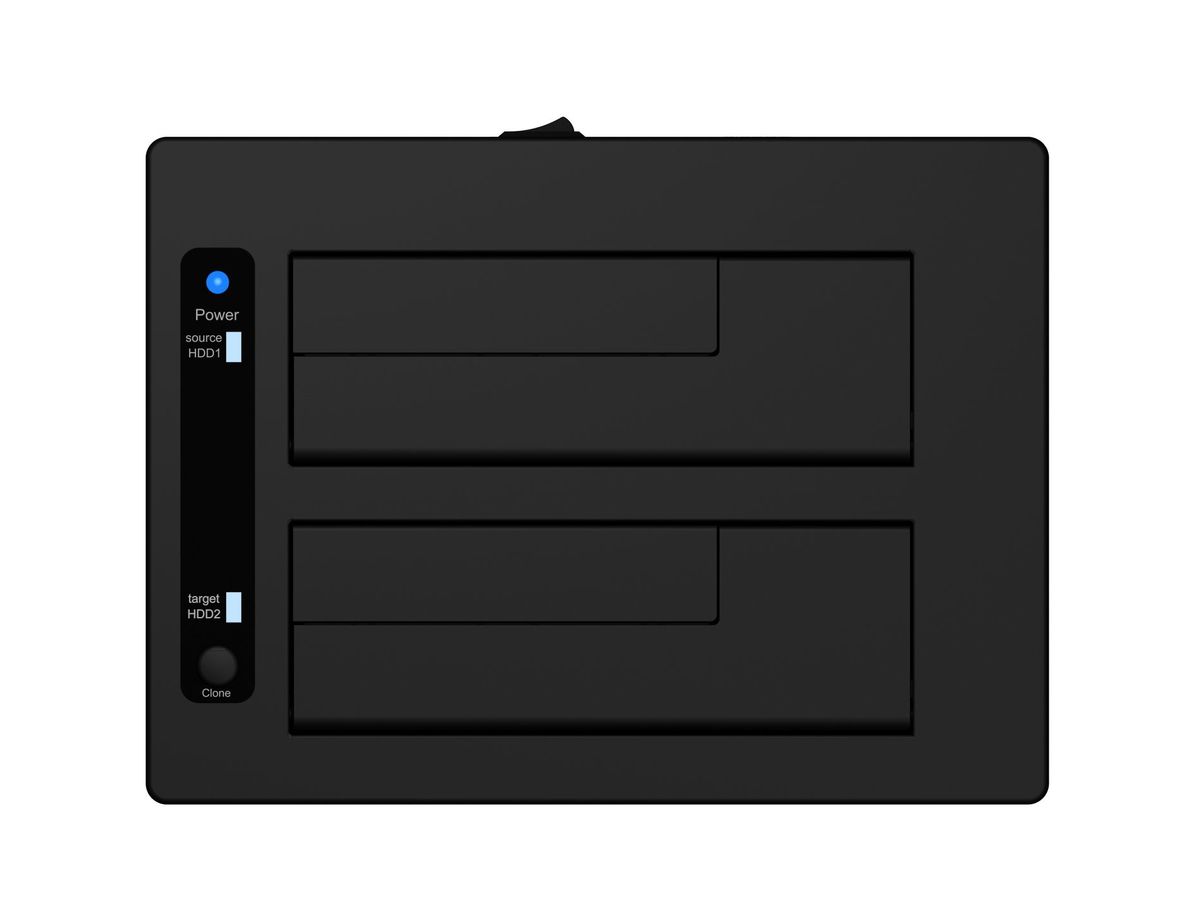 ICY BOX Docking- & Clonestation IB-127CL-U3 2 Bay Single Modus (4250078171591)