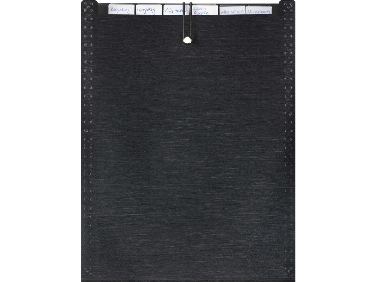 KOLMA Dossier à comp. LineaVerde A4 11.035.06 noir 7 comp. (7611967113691)