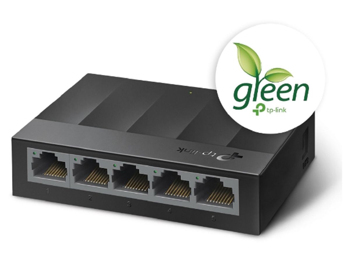 TP-LINK LiteWave 5Port Gigabit Switch LS1005G Desktop Plastic Case (6935364085469)