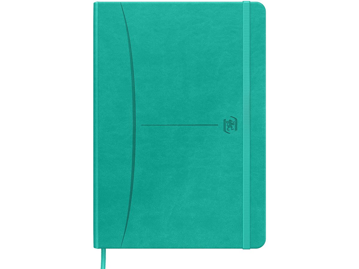 OXFORD Signature Notizbuch 400154946 A5, kariert 80 Blatt, türkis (3020120180120)