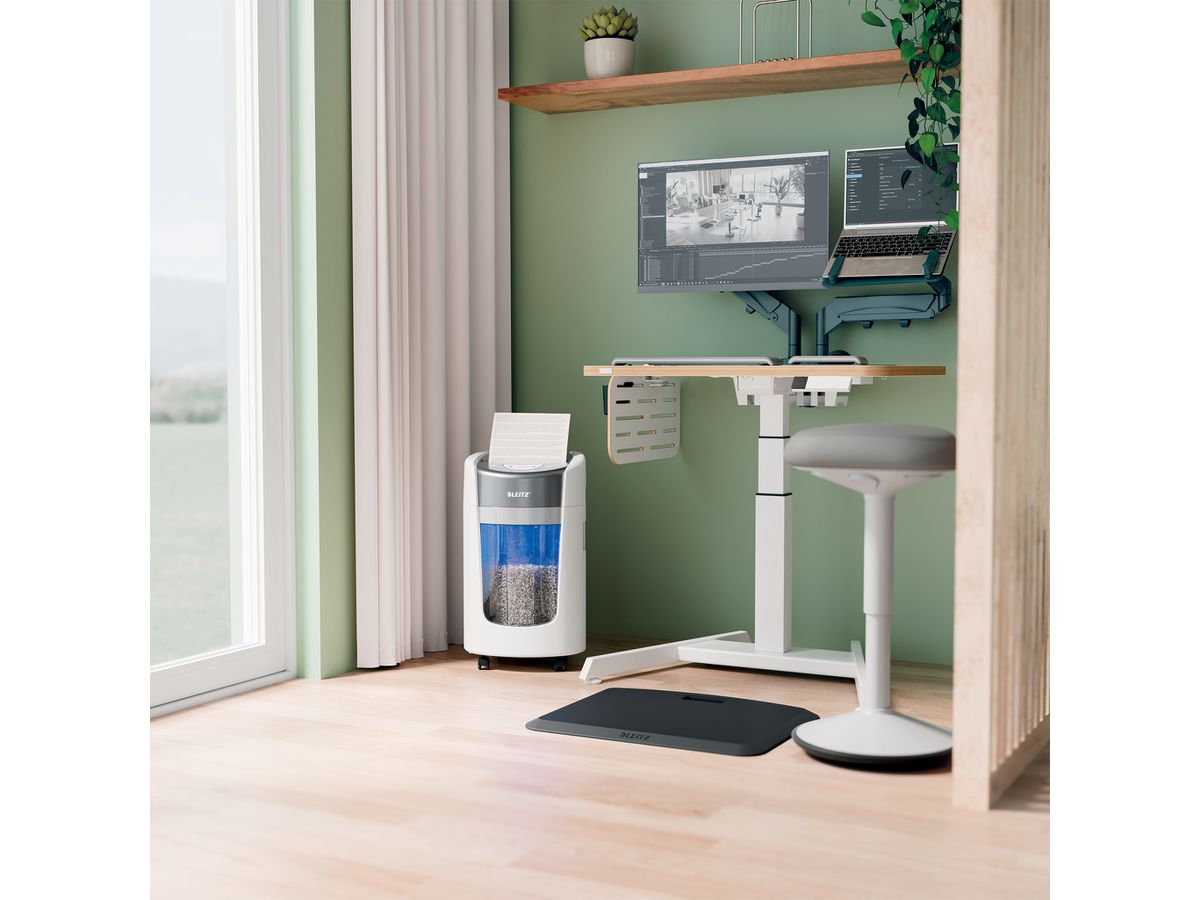 LEITZ Distruggidocumenti OptiMax 8358-20-00 Home Office 225, P5, 15lt (4002432142439)