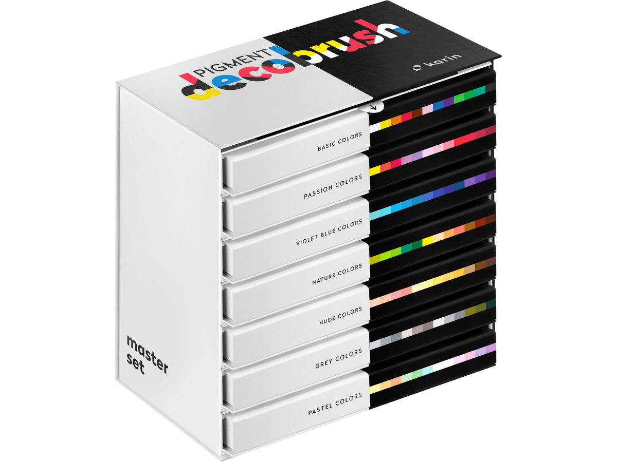 KARIN Pigment Deco Brush 29C10 Master Set 84 Farben (5904446026851)
