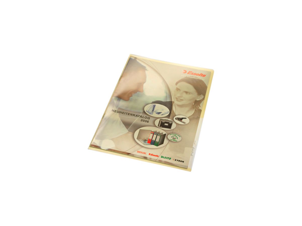 LEITZ Cartelline Premium A4 41000015 giallo, 0,15mm 100 pezzi (4002432308071)