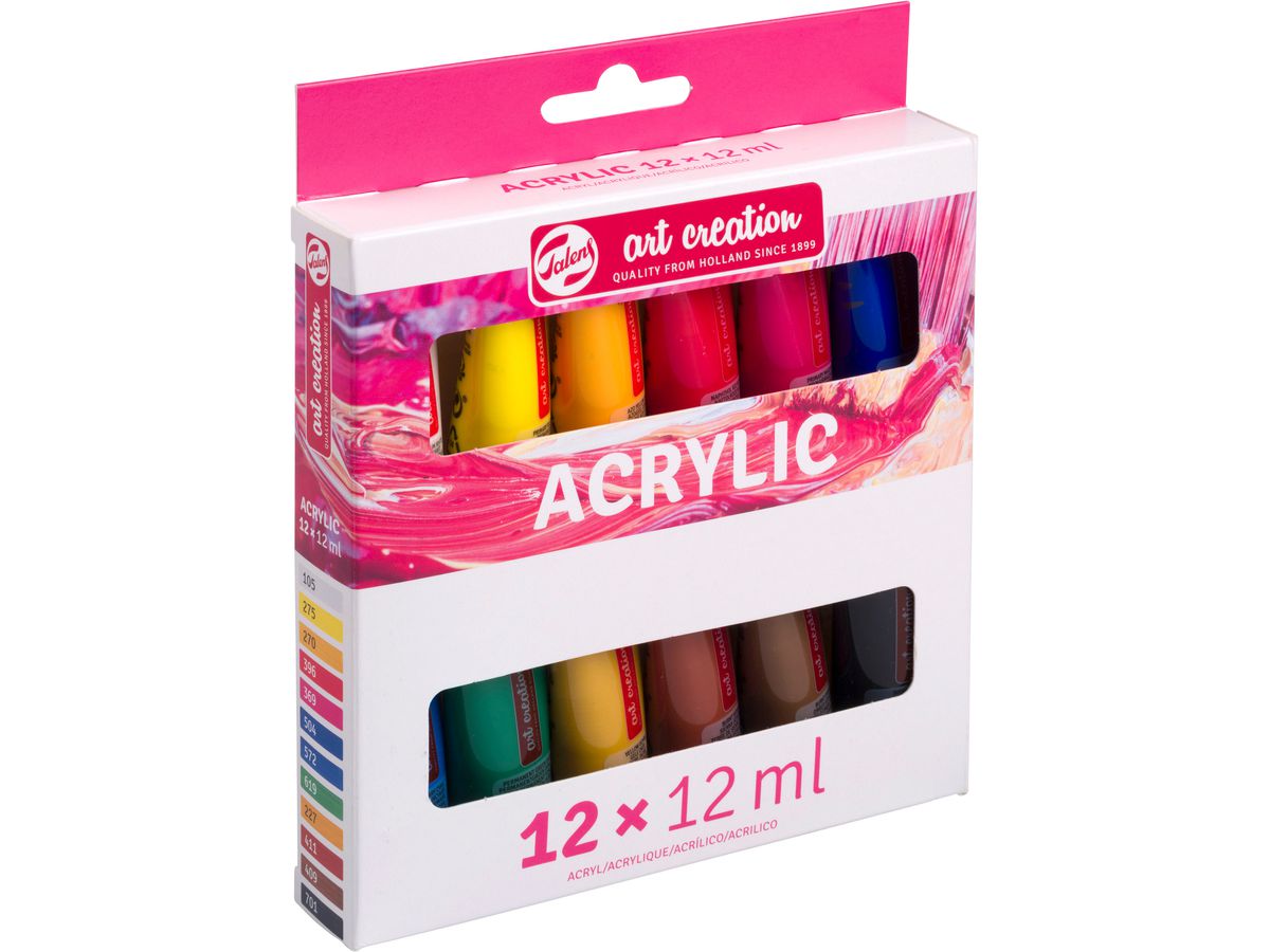 TALENS Colore acrilici 12x12ml 9021812M Set iniziale (8712079517922)