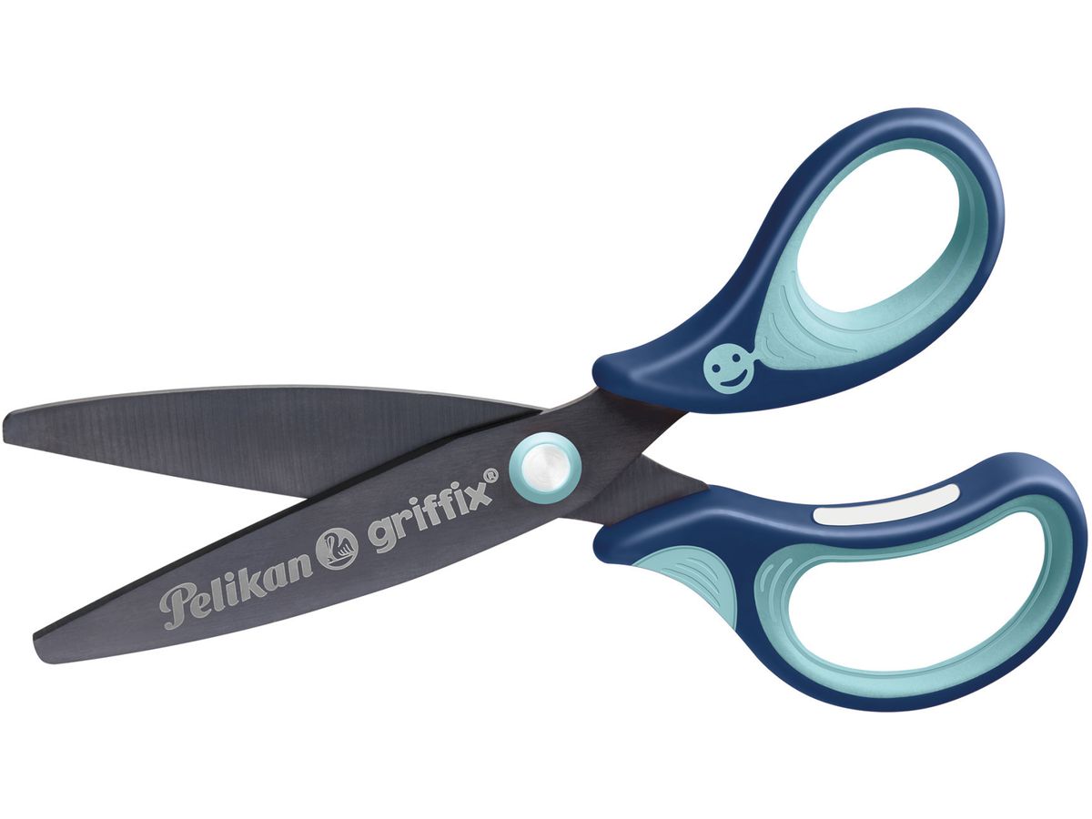 PELIKAN griffix Schere Blau 803502 Rechtshänder (4012700803504)
