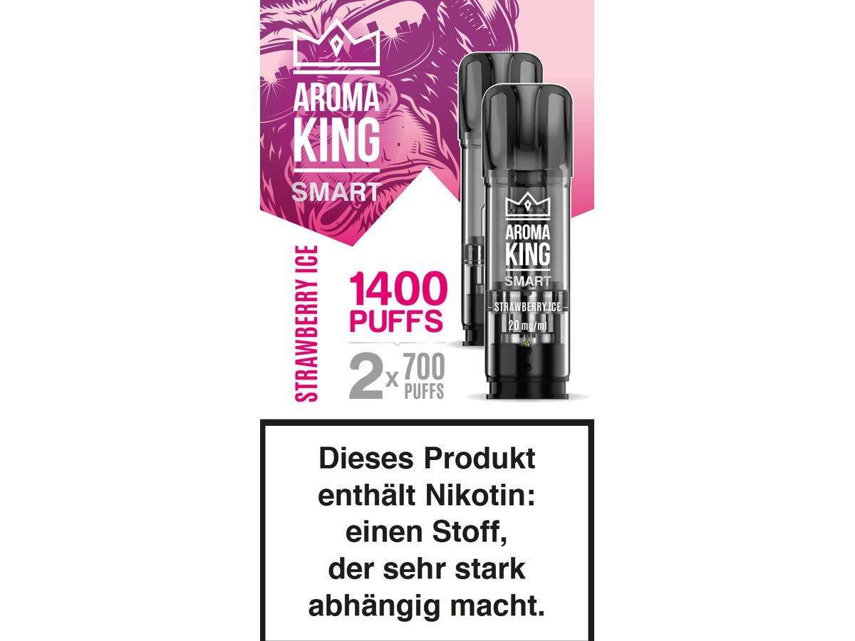 AROMA KING Smart 2 Pods 0170035 Strawberry Ice 20mg (5905909059591)